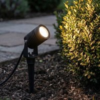 Firstlight 2833BK Outdoor LED Garden Spike Spotlight In Black Finish IP65