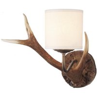 David Hunt Lighting ANT0729S Antler 1 Light Wall Bracket with shade