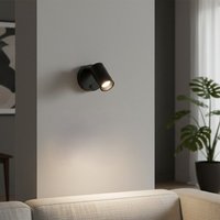 Firstlight 2924BK Max Switched Wall Spotlight In Black Finish