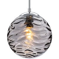 Firstlight Mercury Ceiling Pendant Light In Chrome With Smoked Glass 2929SM