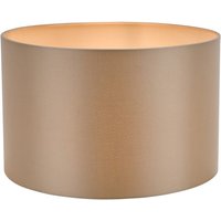 Dar Lighting Lyris Taupe Cotton Drum Shade 35cm