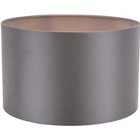 Dar Lighting Lyris Grey Cotton Drum Shade 40cm