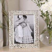 Laura Ashley Woolard Photo Frame In Polished Silver Finish 5" x 7"
