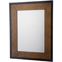 Laura Ashley Cara Rectangular Mirror In Mottled Bronze And Black Finish 93x73cm