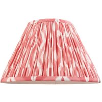 Endon 111340 Ikat Tapered Lamp Shade 30 cm Coral Pink