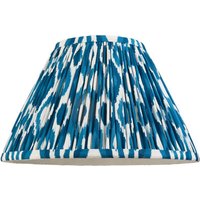 Endon 113091 Ikat Tapered Lamp Shade 30 cm In Marlin Blue
