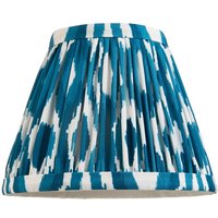 Endon 113088 Ikat Tapered Lamp Shade 16 cm In Marlin Blue