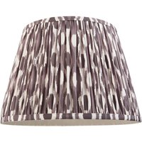 Endon 113086 Ikat Tapered Lamp Shade 35 cm In Pearl Grey