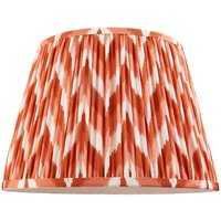 Endon 113074 Zigzag Tapered Lamp Shade 35 cm In Apricot Orange