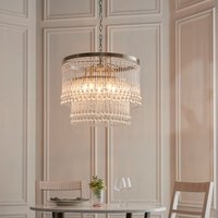 Endon 104504 Genevieve 5 Light Ceiling Pendant In Antique Brass With Clear Glass