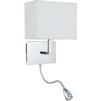 Searchlight 6519CC Chrome Switched Wall Light with Flexible LED Lamp