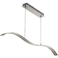 Searchlight 2076SS Modern LED Ceiling Bar Light in Satin Silver