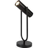Searchlight 2791BK Telescope One Light Table Lamp With Adjustable Head In Black