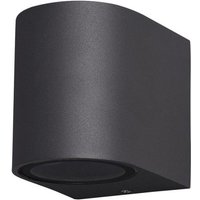 Mantra M6512 Kandanchu 1 Light Round Outdoor Wall Light In Anthracite - H: 80mm