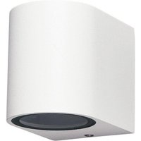 Mantra M6513 Kandanchu 1 Light Round Outdoor Wall Light In Sand White - H: 80mm