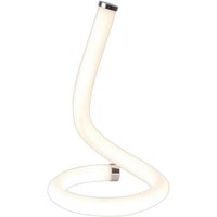 Mantra M6604 Nur II 12 Watt Table Lamp In Polished Chrome And Opal White
