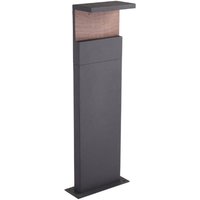 Mantra M6772 Ruka Outdoor 13 Watt LED Small Floor Light In Anthracite And Walnut - H: 600mm