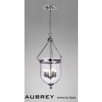 IL31073 Aubrey 4 Light Polished Chrome Ceiling Pendant