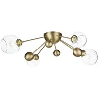 David Hunt Lighting COS5840 Cosmos 4 Light Semi Flush Ceiling Light In Butter Brass