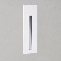 Astro 1212021 Borgo One Light LED Square Recessed Wall Light In White - W: 55mm