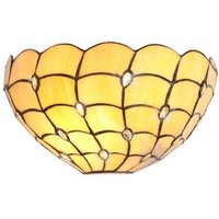 Origin 2 Light Wall Light With Beige And Black Tiffany Shade