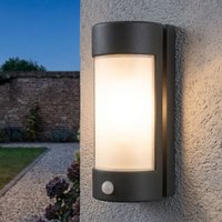 Firstlight 3427GP Arena 1 Light Wall Light With PIR In Graphite With Opal Diffuser