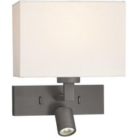 Dar MOD7163L Modena LED Wall Light With Bronze Base