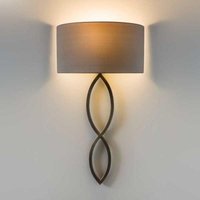 Astro 1349010, 5026001Caserta Wall Light in Bronze with White Shade