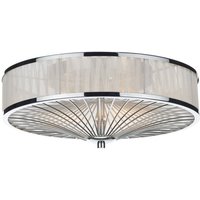 Dar OSL5050 Oslo 3 Lights Ceiling Flush Light