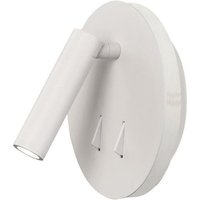 Mantra M6080 Cayman 2 Light LED Switched Wall Light In Matt White