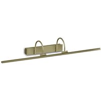 Mantra M6385 Paracuru LED Double Picture Light In Antique Brass - Length: 900mm