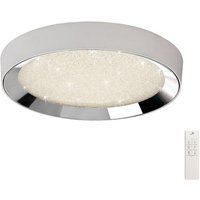 Mantra M5922 Male LED Large Round Flush Ceiling Light In Chrome - Dia:650mm
