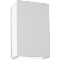 Firstlight 8324 Gallery Square LED 2 Light Plaster Wall Light in White