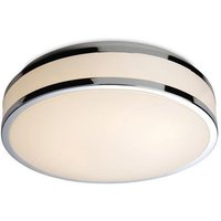 Firstlight 8342CH Atlantis LED Flush Bathroom Ceiling Light with Chrome
