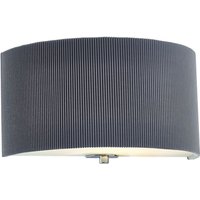 Dar ZAR0139 Zaragoza Modern Wall Light in Grey