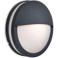 Firstlight 8356GP Zenith Outdoor Graphite Wall Light with Opal Glass