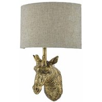 Dar SOP0735 Sophie 1 Light Wall Light In Gold