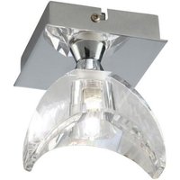 Mantra M1457 Eclipse 1 Light Flush Ceiling Light In Chrome