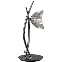 Mantra M1459 Eclipse 1 Light Tall Table Lamp In Chrome - H: 350mm