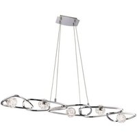 Mantra M5012 Lux 5 Light Linear Ceiling Pendant In Chrome