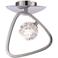 Mantra M5016 Lux 1 Light Flush Ceiling Light In Chrome
