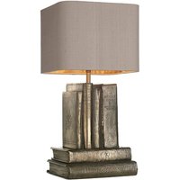 David Hunt Lighting AUT4263+ZUM1072-BZ Author Table Lamp In Bronze With Truffle Shade