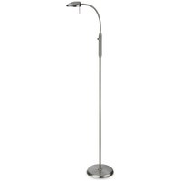 Firstlight 4927BS Milan LED One Light Floor Light In Brushed Steel