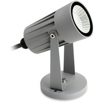 Firstlight 4907SI LED Outdoor Wall/Floor Spotlight In Silver - Optional Spike