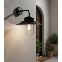 Firstlight 3828BK Naples Outdoor Wall Light In Black IP44