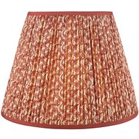 Dar Lighting Esther Red Cotton Empire Shade 40cm