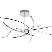Firstlight 4852CH Caprice LED Semi Flush Ceiling Light In Chrome With Curved Arms