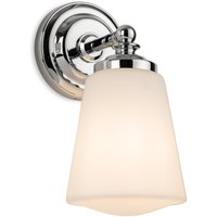 Firstlight 6862CH Ocean Wall Light In Chrome with Opal White Glass IP44