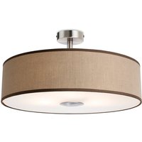 Firstlight 4887TA Madison Three Light Semi Flush Ceiling Light In Taupe