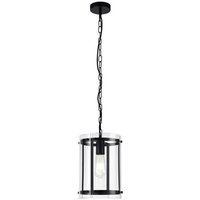 York 1 Light Ceiling Pendant In Matt Black